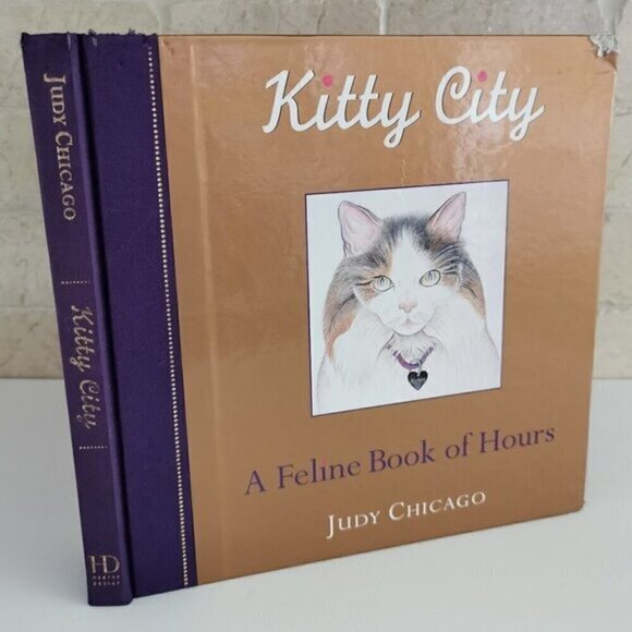 2005 Kitty City by Judy Chicago DAMAGED Feline Book of Hours Cat Art Book - Picture 1 of 10